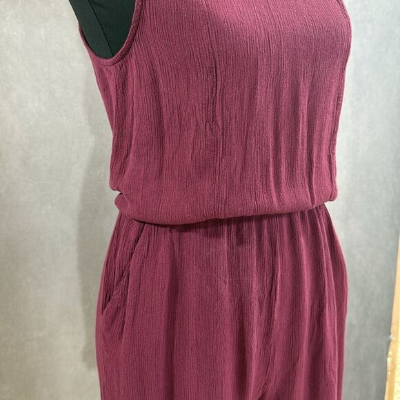 Mossimo Plum Open Back Romper - Picture 3 of 7